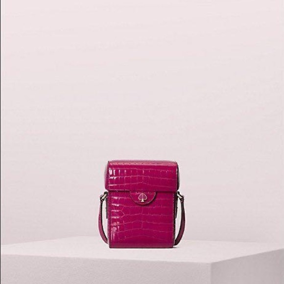 kate spade Handbags - Kate Spade Croc-Embossed Leather Camera
